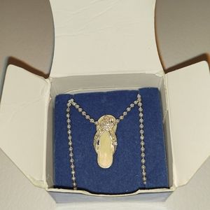 April Birthstone Flip Flop Necklace April